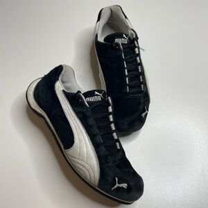 Vintage Puma Speedcat OG Athletic Shoes Black White Leather Suede Women’s 9 US